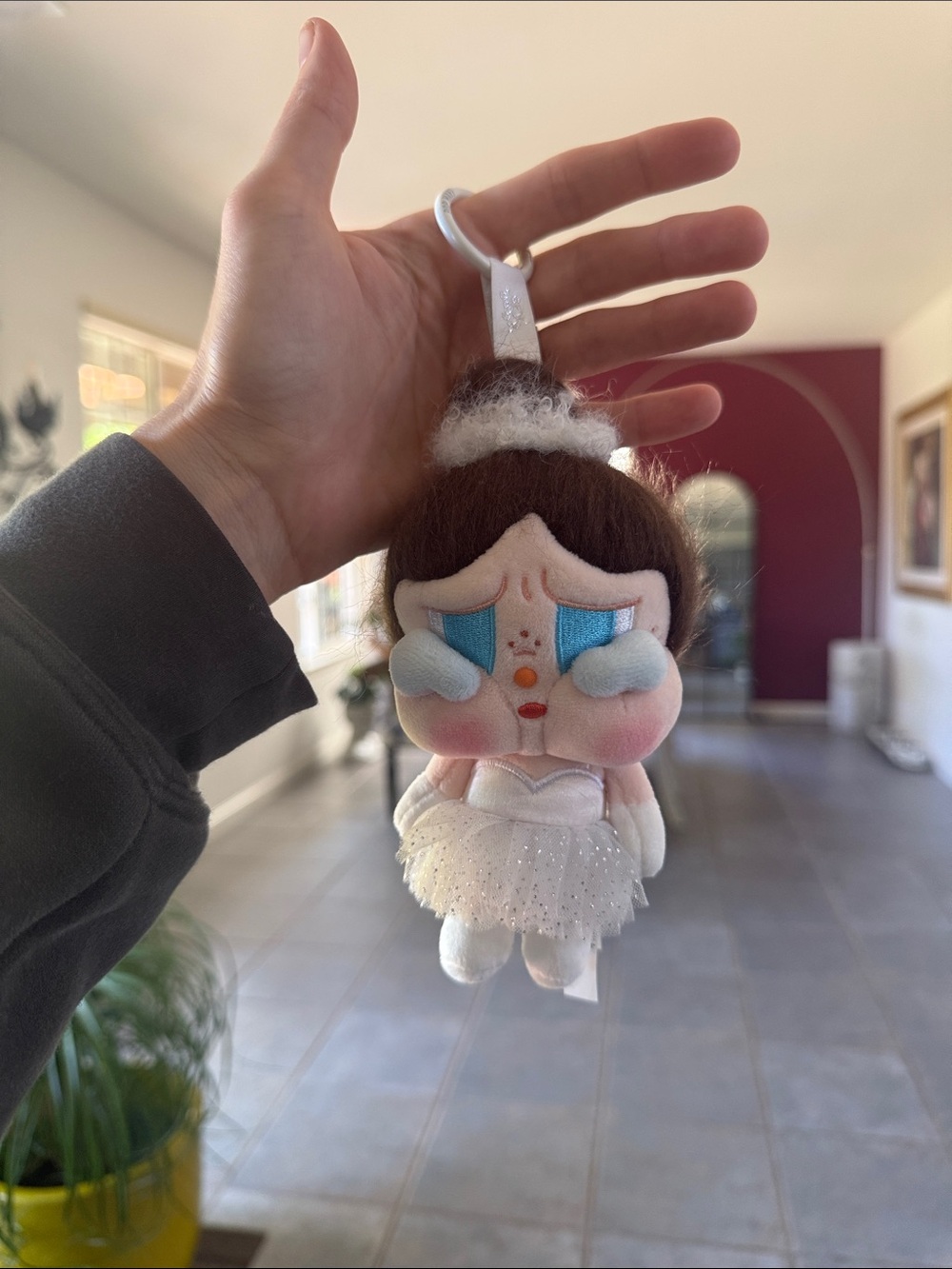 PopMart Crybaby Shiny Shiny Series Ballerina Keychain